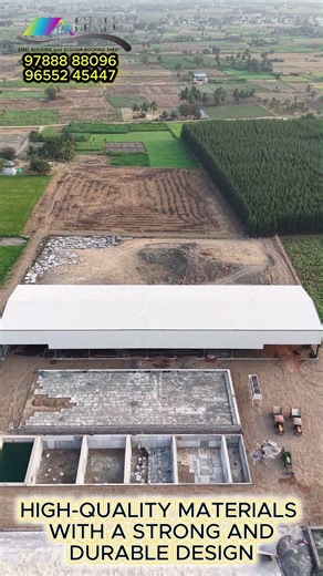 NS Starch Sago Industry | PEB Shed Construction in Attur | Industrial Roofing by SRS