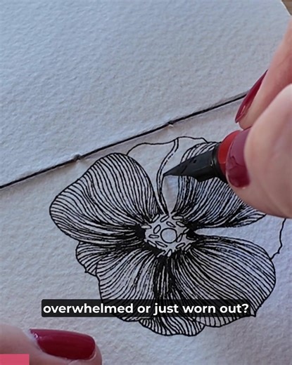 Slow Drawing is a way to slow down and tune into the moment through art. Join a welcoming community of new artists to draw nature-inspired patterns every week. The workshops are FREE and you are invited to join us! With a pen, small pieces of paper, and some watercolor paint, you'll be amazed at what you can create and how it will nourish your soul. Sign up now to get started! | Mindful Art Studio | Facebook