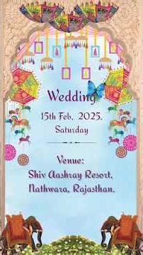 Weding Ceremony caricature Video #3dwedding #animatedinvitation