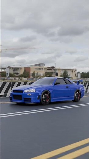 Nissan Skyline GT-R R34 | Maya Vehicle Modelling | Animation in Blender