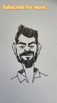 How to draw Virat Kohli #viratkohli #king #cricket #india #drawing #icc #easydrawing #trending #art