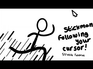 How to make a walking stickman following your cursor on Scratch! Step-to-step tutorial