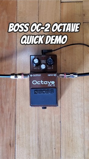 Boss OC-2 Octave Quick Demo! I like to use it to make bass lines to play over. #boss #pedals #bass