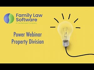 Power Webinar: Property Division