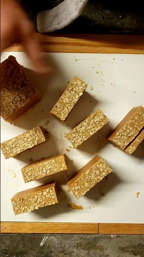 homemade soap and homemade soap cutter