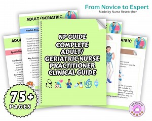 NP Adult Geriatric Study Guide, Family Nurse Practitioner Clinical Pocket Guide, FNP Board Review, Nurse Practitioner Guide, NP Pocket Guide - Etsy