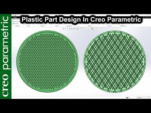 Plastic part design in Creo Parametric | Rhombus shape acupressure mat design in Creo Parametric