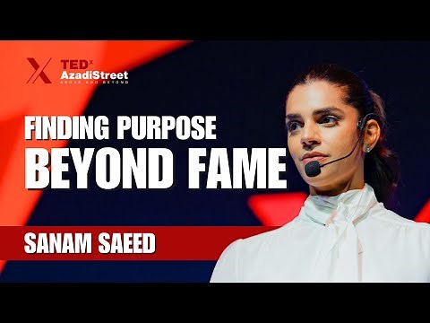 Finding Purpose Beyond Fame | Sanam Saeed | TEDxAzadiStreet