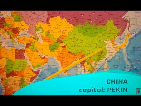 Mapa del mundo MAPAMUNDI Aprender países y sus Capitales