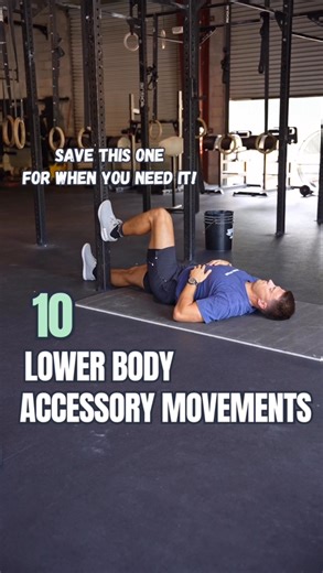 Want some lower body accessory movements? Here’s 10! Save this post for when you need it! 1️⃣ Hip Flexion PAIL/RAIL: Great for improving deep hip flexion. Drive into the object for :03, pull back for :03, repeat for 3-5 reps all @ 100% effort. 2️⃣ Prone Hip Extension over Object: Really primes & teaches end range hip extension. Can you move over the object without the low back helping out? 3️⃣ Weighted Hip Airplane: My favorite way to challenge overall hip mobility and stability. I love the weig