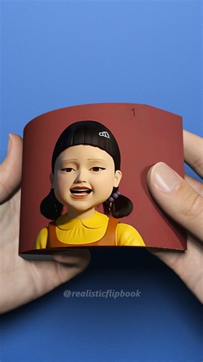 Realistic FlipBook on Instagram: "Squid Game Doll Singing "Pretty Lady" Flipbook"