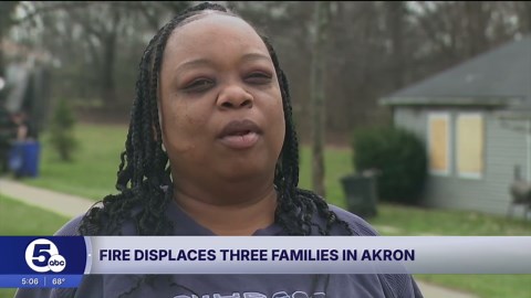 'I'm just glad everybody's safe': Several families displaced after fire in Akron