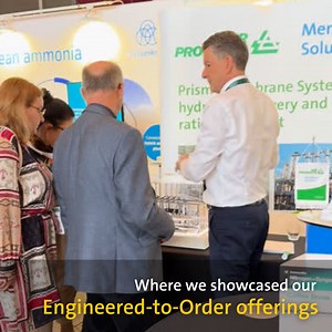Our Membrane Solutions specialists had a great time chatting with attendees about our Engineered-to-Order offerings for hydrogen recovery, syngas ratio adjustment, byproduct rejection, and off gas upgrading at CRU's Nitrogen Syngas Expoconference in Barcelona, Spain last week. We'd like to thank everyone who visited our booth and listened to Membrane Solutions' Process Gas Systems Product Manager, Geir Arne Johansen's presentation on the benefits of our purge-gas hydrogen recovery units. Learn m
