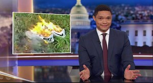 3.4M views · 55K reactions | No better way to stick it to the Man than burning the $200 shoes you bought from him! Full episode: https://on.cc.com/2Q6k5DZ | The Daily Show | Facebook