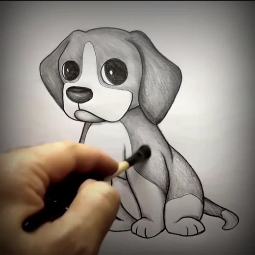 Simple dog drawing ❤️🐕 . . . . . . . . #beautifuldog #drawing #drawingdog #eazy #drawdog #loversdog #doglover #dog #drawingchallenge #sketch #course #coureses #draw #رسم #fyp #foryou #fypシ #arabicpainting #رسم_بالرصاص #رسم_بسيط_للمبتدئين #رسم_للمبتدئين #رسم_كلب