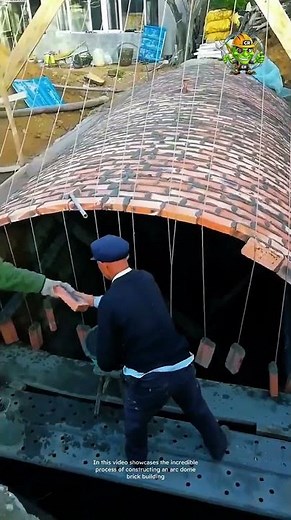 Arc Dome Brick Building Process | Good Tools and Machinery Can Increase Work Efficiency