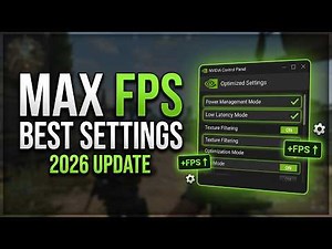 Best NVIDIA Control Panel Settings for MAX FPS (2026 New Update Fix)
