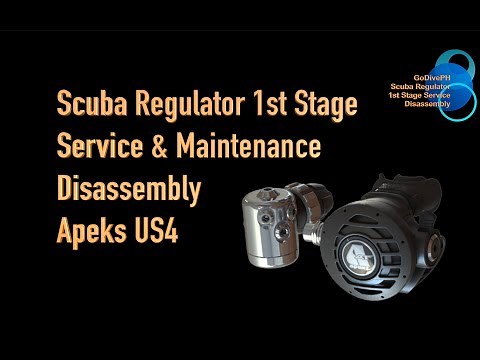 How To Service Scuba Regulators: Apeks US4/DS4 1st Stage Part 1: DISASSEMBLY