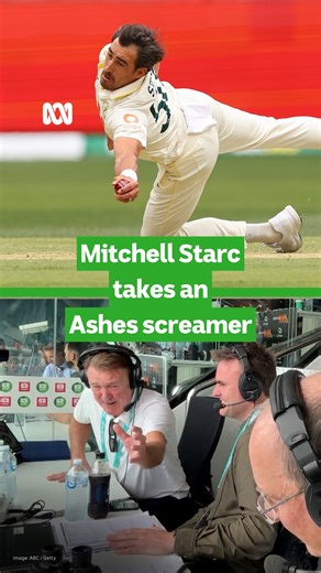 "He leapt like a salmon!" 🐟🤯 Mitchell Starc with the incredible caught and bowled single-handedly dismisses Zak Crawley for a pair of ducks. 🦆🦆 📻📱Catch every ball this summer. Live and ad-free on ABC listen: https://ab.co/49vhiQ5 💻📝 Live blog: https://ab.co/3JOOwQ3 | ABC Sport