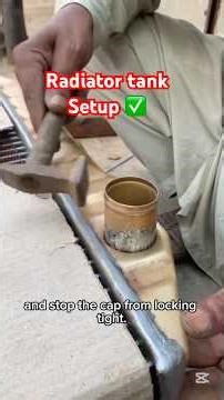 How to repair radiator tank #radiator #engine #machanical #tools #workshop