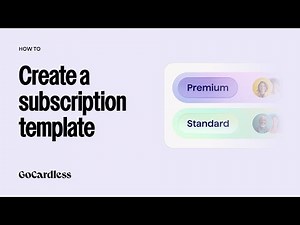 How to create subscriptions with GoCardless (UK)