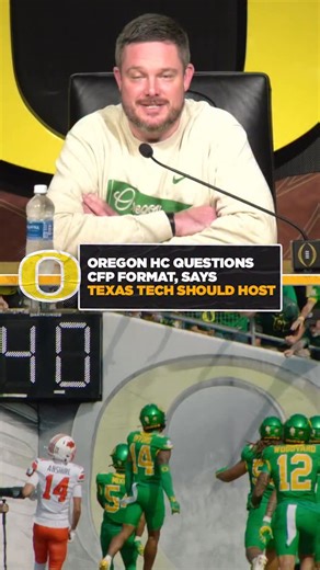 “We’re really excited to be going to the Orange Bowl, but this game should be played at Texas Tech.” @coachdanlanning says the way the College Football Playoff is structured is “messed up.” | College Football on FOX