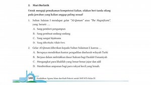 Kunci Jawaban PAI Kelas 9 SMP/MTs Kurikulum Merdeka Halaman 140-143, Bab 5: Mari Berlatih - Tribunnews.com