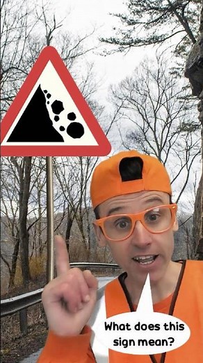 Road Warning Sign: Falling Rocks | Highway Code #roadsigns #warningsigns #learning
