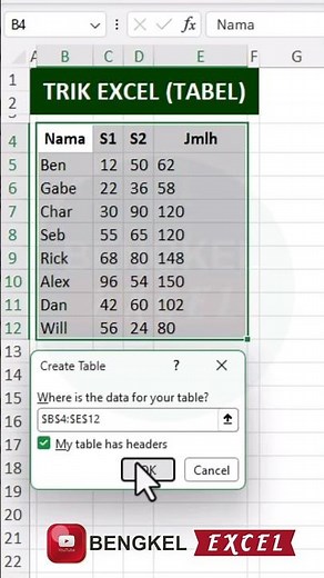 Excel trick for automatic data updates #shorts #excel #shortvideo