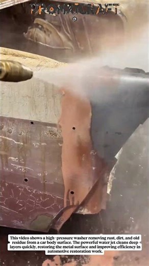 Satisfying Rust Removal with Pressure Washer | Car Restoration Process