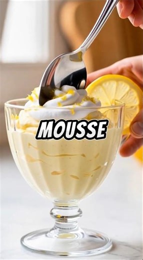 Healthy Lemon Mousse 🍋 Creamy, Dairy Free & Easy!