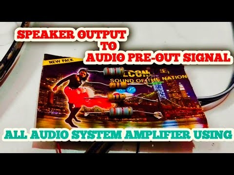 SPEAKERS LEVE TO LINE LEVEL CONVERTER CIRCUIT | Audio speaker output to Audio Input | #amplifiers