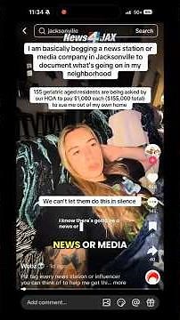 Influencer battles HOA lawsuit over inherited home as Jacksonville 55+ neighbors face $155K bill