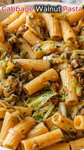 Cabbage Walnut Pasta This cabbage walnut pasta is a cozy, budget-friendly weeknight dinner that builds big flavor from simple ingredients. | Recipes sophia