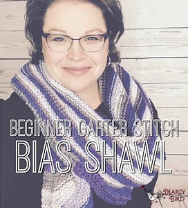 Knit This Simple Garter Stitch Bias Shawl