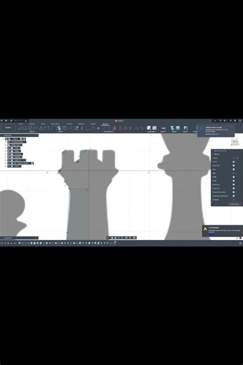 Rook Chess piece #3d #3dmodeling