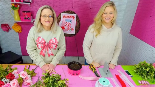 5.2K views · 122 reactions | Cute and easy DIY Valentines Wreath Using a Dollar Tree Sign - Flower Friday!  | Grace Monroe Home | Facebook