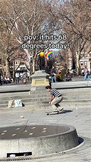 Enjoying a Beautiful Spring Day at NYU