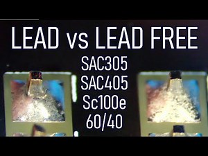 SDG #255 SAC305, SAC405, Sc100e, 60/40 Lead/Lead Free Solder Comparison using SolderKing
