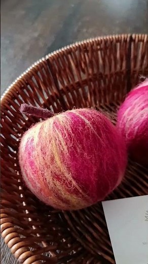 Needle Felted Apple 🍎 | Handmade Wool Apple Art