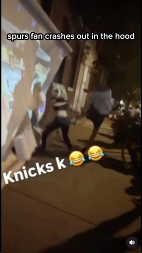 Spurs Fan Crashes Out In The Hood 😭