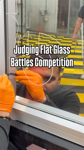 This is an example of the judging at the Flat Glass Battles Competitions at Tinter Battles JAN 10-11 Official judges will review the windows installed and check for specs, handling marks, imperfections and deduct points. The team with the highest score wins the championships. Flat Glass Battles is the architectural division for Tinter Battles Window Tinting Championships. Flat Glass Battles at Tinter Battles 2026 is powered by @johnsonwindowfilms Attendance is open and tickets are available. Inf