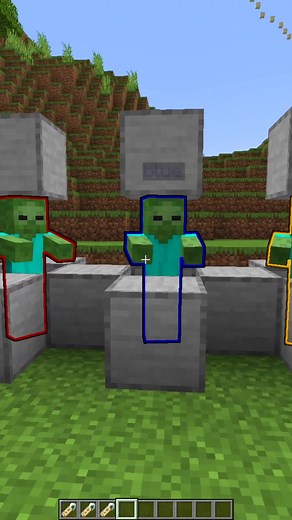 colored mobs #minecrafthacks #minecraftpe #minecraftmeme