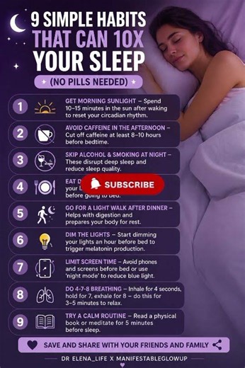 9 Simple Sleep Habits That Can Improve Your Sleep Naturally