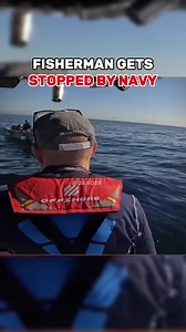 Fisherman gets stopped by Navy #gamewarden #fisherman #fishing #fish | navy