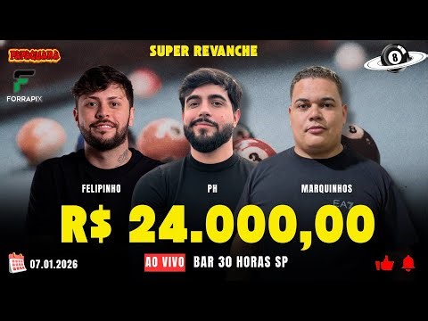 REVANCHE AO VIVO - FELIPINHO x MARQUINHOS - NARRAÇÃO PH - R$ 20.000 - BAR 30 HORAS - 07/01/2026 #005