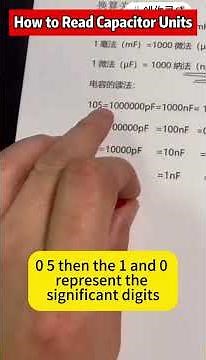 How to Read Capacitor Units