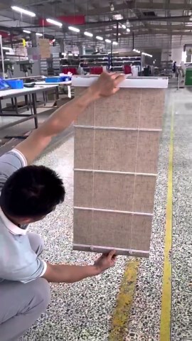 Changshade Smart Motorized Roman Shades with Remote Control Automatic Electric Power Blinds Light Filtering for Indoor Windows Custom Work with Alexa Google Home for Bedroom Bathroom, Linen Light Grey