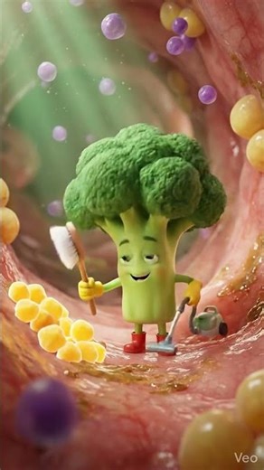 Broccoli Hero Inside Your Body 🥦 | 3D Animated Health Adventure #shorts