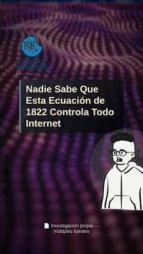 🔢 Nadie Sabe Que Esta Ecuación de 1822 Controla Todo Internet #Shorts
